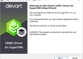 ODBC Driver for SugarCRM screenshot