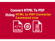 VeryUtils HTML to PDF Converter Command Line