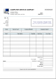 Computer Service Invoice Template