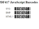 JavaScript PDF417 Generator
